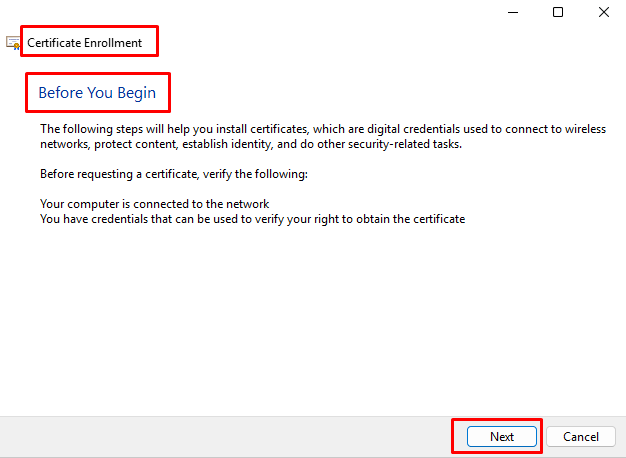 certificate enrollment