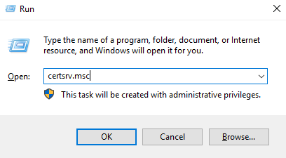 domain controller dc certification authority console
