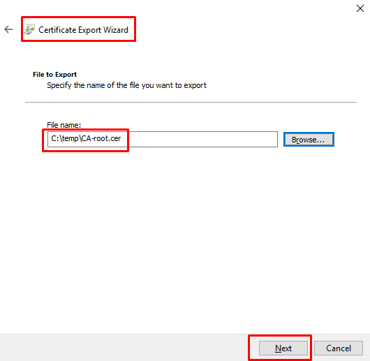 domain controller export certificate
