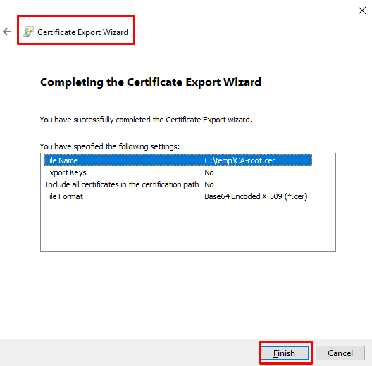 domain controller export certificate