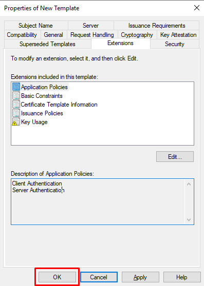 certificate properties