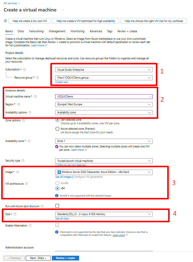 configure Azure Virtual Machine